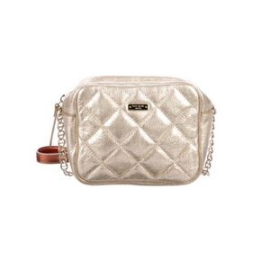 Kate Spade ♠️ Metallic Gold Leather Cross Body Bag